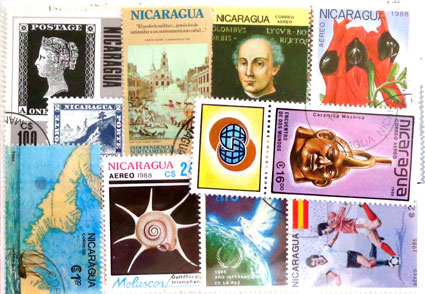 Balíček známok - Nikaragua