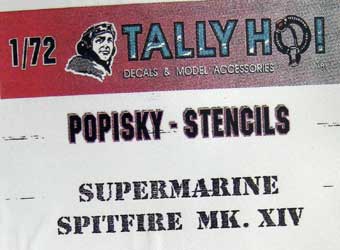 Supermarine Spitfire Mk.XIV Stencils