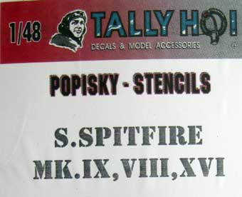 Supermarine Spitfire Mk.IX,VIII,XVI Stencils