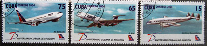 75. výročie leteckej spoločnosti Cubana Airline