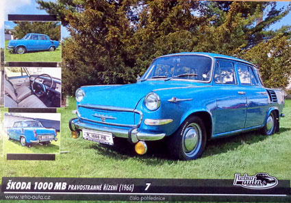 Škoda 1000 MB (1966) pravostranné riadenie