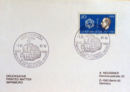 100 rokov trasy Mehltheuer - Zeulenroda -  Weida