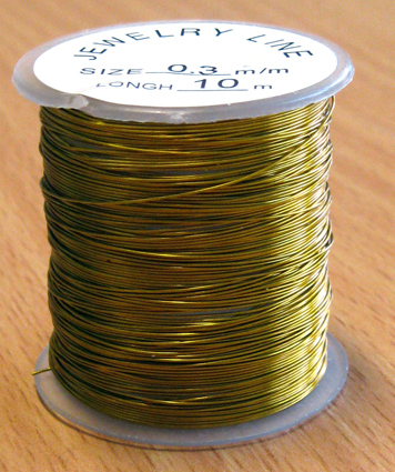 Drôt 0,3 mm - zlatý 10 m