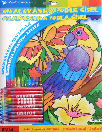 Maľovanie podľa čísiel - Papagáj