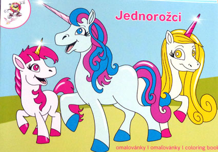 Omaľovánky - jednorožci