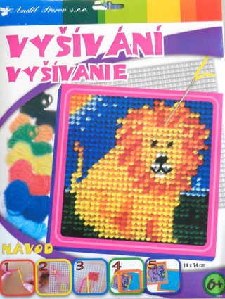 Vyšívanie podľa čísiel - Lev