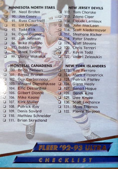 Brian Leetch, Trevor Linden - Checklist