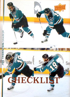 Joe Thornton - Checklist