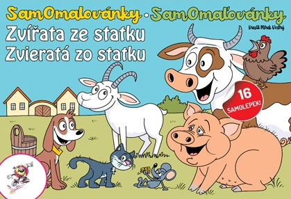 Omaľovánky so samolepkami - Zvieratá zo statku
