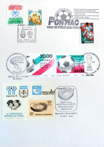 Majstrovstvá sveta vo futbale Zbierka známok 6