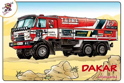 Omaľovánky - Dakar
