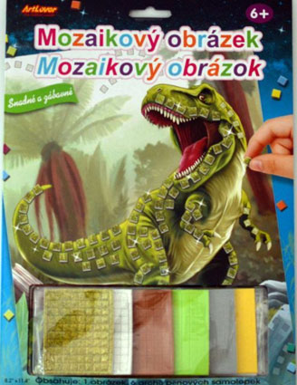 Mozaikový obrázok - Tyranosaurus