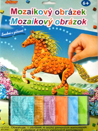 Mozaikový obrázok - Kôň 2