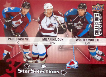 Paul Stastny, Milan Hejduk, Wojtek Wolski