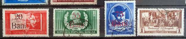 100. výročie narodenia Iona Lucu Caragiale – príplatok za nevydané známky 