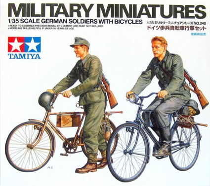 German Soldiers with Bicycles