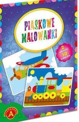 Pieskové obrázky - Lietadlo a vlak