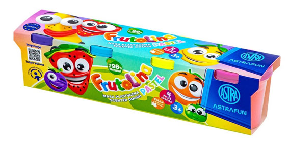 Modelovacia hmota FRUTOLINA - 4 x 100g mix pastelových farieb