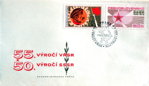 55. výročie ruskej októbrovej revolúcie a 50. výročie ZSSR 