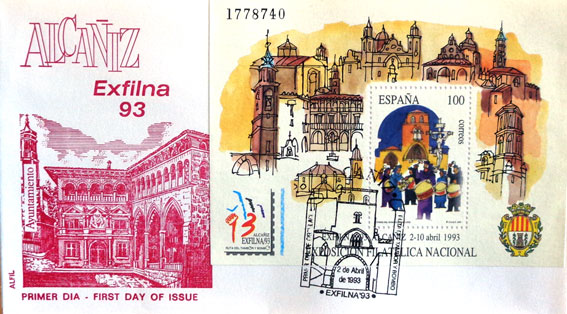 Národná filatelistická výstava EXFILNA `93, Alcaniz 