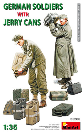 German Soldiers with Jerry Cans