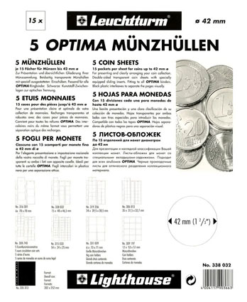 Náhradné listy na mince Optima M15