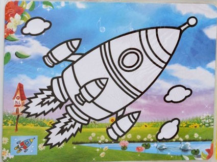 Pieskový obrázok - Raketa