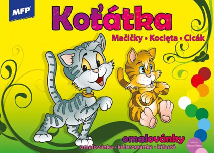 Omaľovánky - Mačiatka