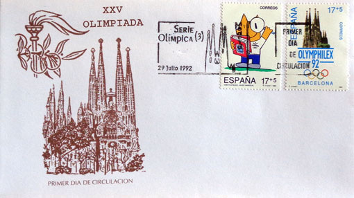 Olympijské hry - Barcelona 5 (MEDZINáRODNá FILATELISTICKá VýSTAVA OLYMPHILEX `92)