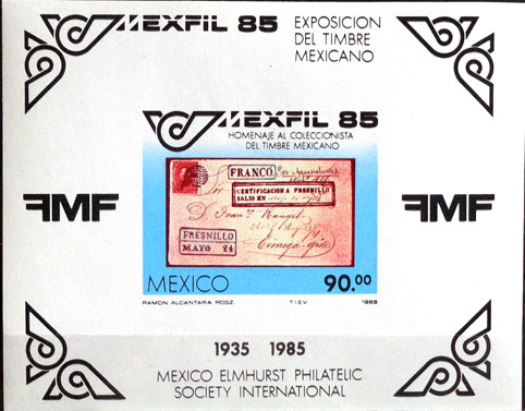 Výstava známok "Mexifil 85"