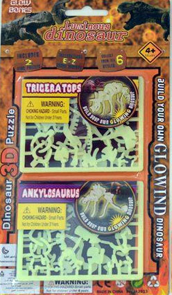 Svietiace 3D puzzle - Dinosauria kostra