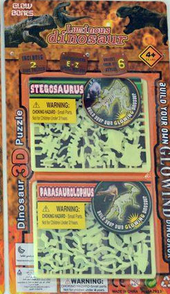 Svietiace 3D puzzle - Dinosauria kostra