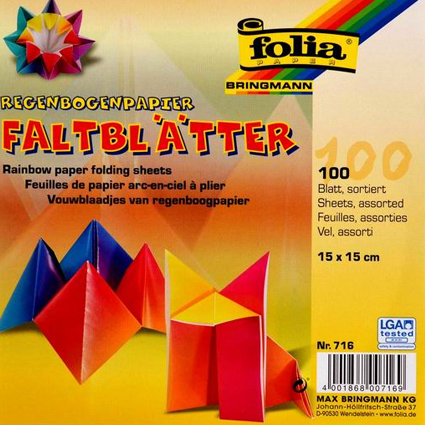 Papiere na origami dúhové