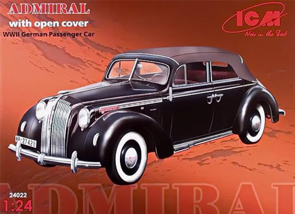 Opel Admiral with open cover