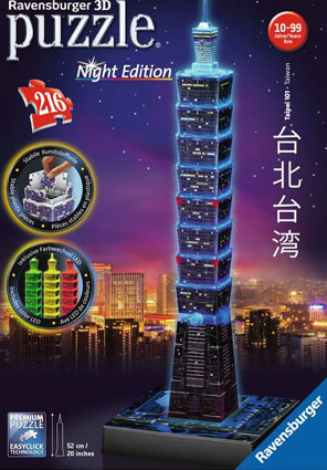 Taipei 101 s LED osvetlením