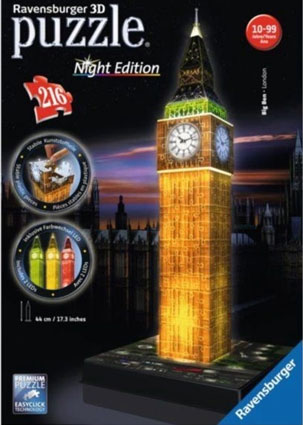 BIG BEN s LED osvetlením