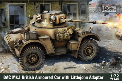 British Daimler Armoured Car Mk.I with Littlejohn Adaptor