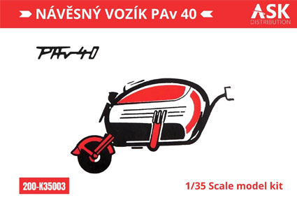 Návesný vozík PAv 40 pre Velorex