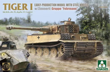 Tiger I Early Production Model with Steel Wheels w/zimmerit Gruppe "Fehrmann"