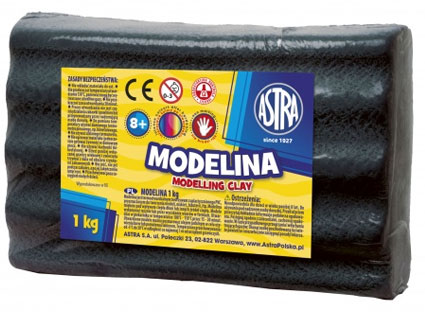 Modelina Modelovacia hmota do rúry čierna 1 kg