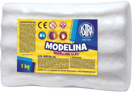 Modelina Modelovacia hmota do rúry biela 1 kg