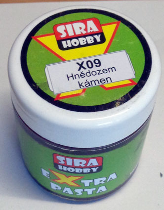 Pigmentová extra pasta - Hnedozem , kameň