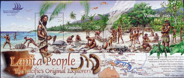 Svetová výstava známok Pacific Explorer, Sydney – Lapita People