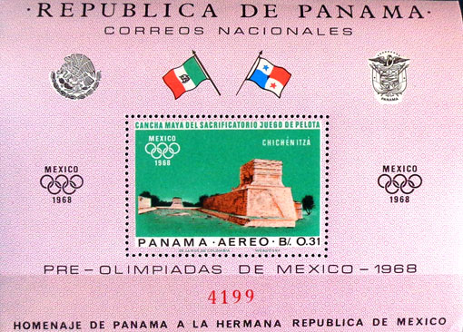 Olympijské hry – Mexico City 1968 - Staroveké mexické pietne miesta 