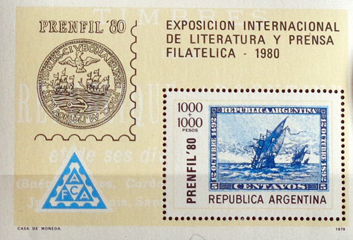 "Prenfil 80" - Medzinárodná výstava filatelistickej literatúry a žurnalistiky, Buenos Aires 2