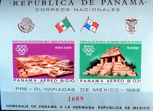 Olympijské hry – Mexico City 1968 - Staroveké mexické pietne miesta 1
