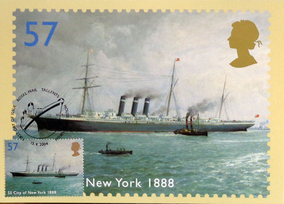 Zaoceánske parníky - SS City of New York 1888