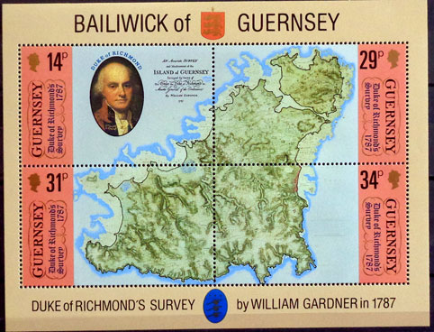 200. výročie mapy Guernsey od vojvodu z Richmondu