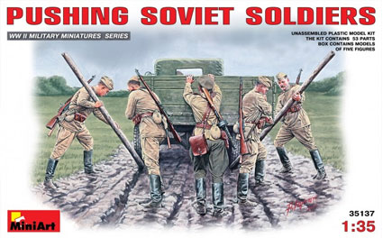 Pushing Soviet Soldiers