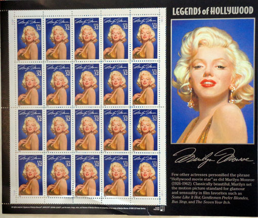 Legendy Hollywoodu - Marilyn Monroe - poškodený spodný rad